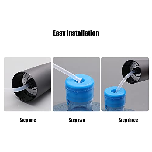 Golden Deer 5-Gallon Water Bottle Dispenser - Portable USB Rechargeable Water Pump for 2.5, 3, 4 & 5 Gallon Bottles