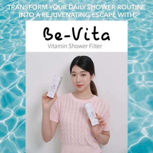 Korean Vitamin Shower Filter - Anti Hair Loss - Prevents Dry Skin - Chlorine Removal - Rust Removal - Relaxing Aromatherapy - Non-Toxic (Baby Powder)