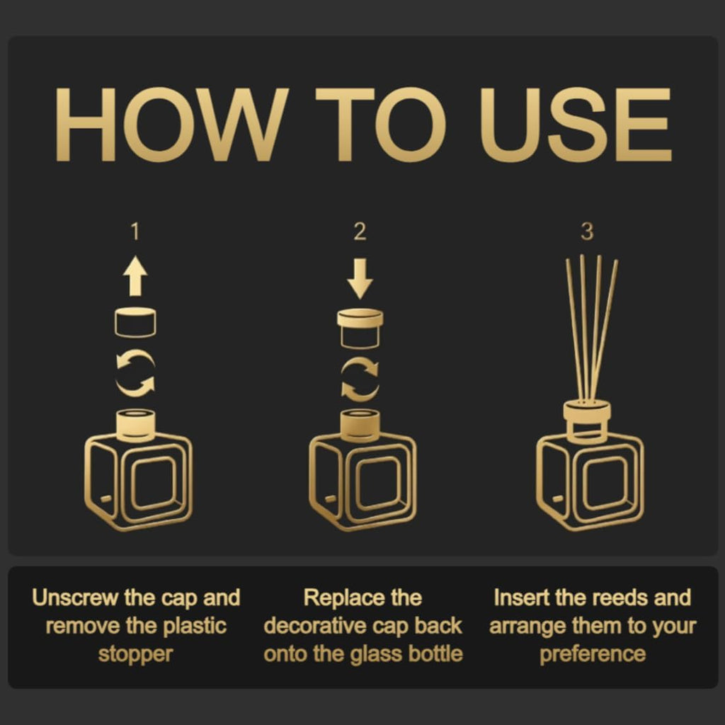 MOSS Luxury Reed Diffuser | 115ml (3.3 oz) | Long-Lasting Fragrance | Reed Diffuser Set | For Home, Office & Bathroom (White Musk)