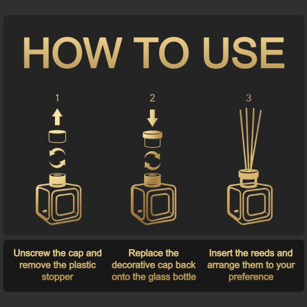 MOSS Luxury Reed Diffuser | 115ml (3.3 oz) | Long-Lasting Fragrance | Reed Diffuser Set | For Home, Office & Bathroom (White Musk)