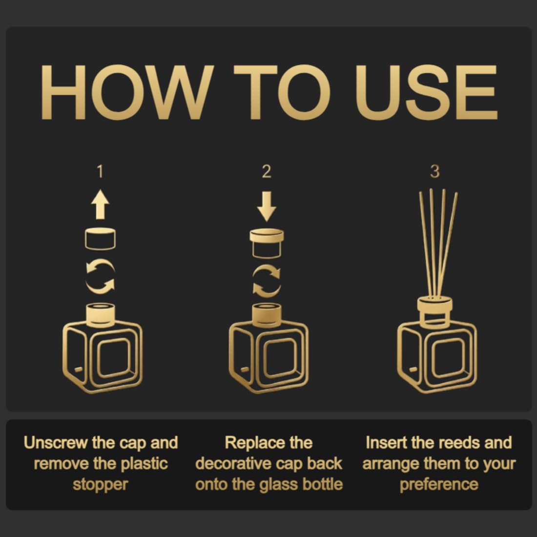 MOSS Luxury Reed Diffuser | 115ml (3.3 oz) | Long-Lasting Fragrance | Reed Diffuser Set | For Home, Office & Bathroom (White Musk)