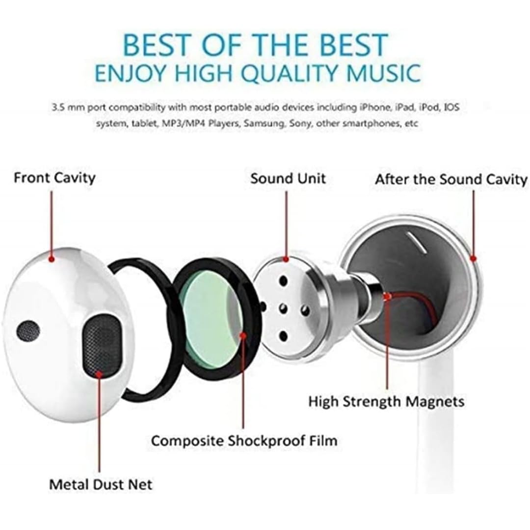 USB-C Wired Earphones for iPhone 17/16/15 Pro Max, iPad Pro, Samsung Galaxy S23/S22/S21/S20 Ultra, Note 10/20, Pixel – Single Ear with Noise Cancellation (USB Type-C)