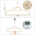 Red Dot® Gift 10-Pack Non-Slip Velvet Hangers – Beige, 42cm, 360° Swivel Hook, Slim & Durable for Coats & Trousers