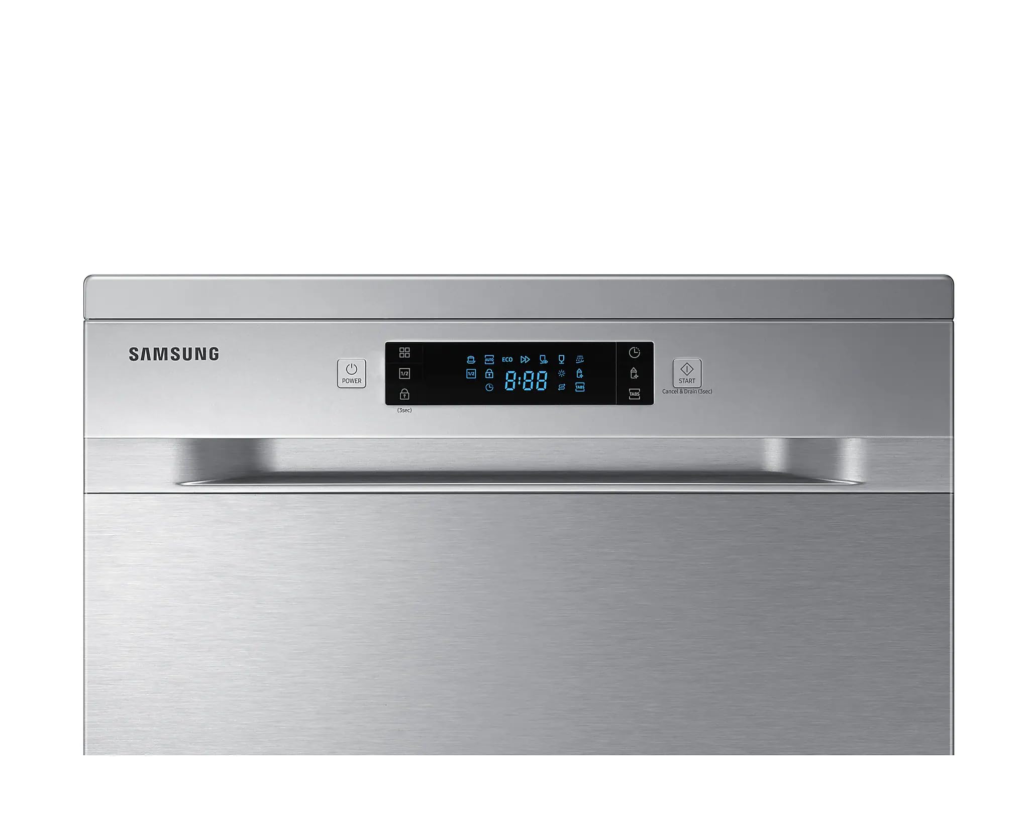 Samsung Dishwasher 14 Place Settings with Digital Display, 1800W, DW60M5070FS – Silver