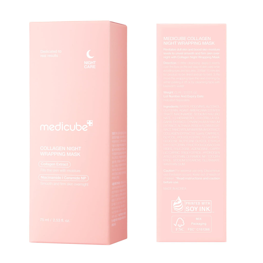 Medicube Collagen Overnight Face Mask – Elasticity & Hydration Care, Reduces Sagging & Dullness, Korean Skincare 2.53 fl oz