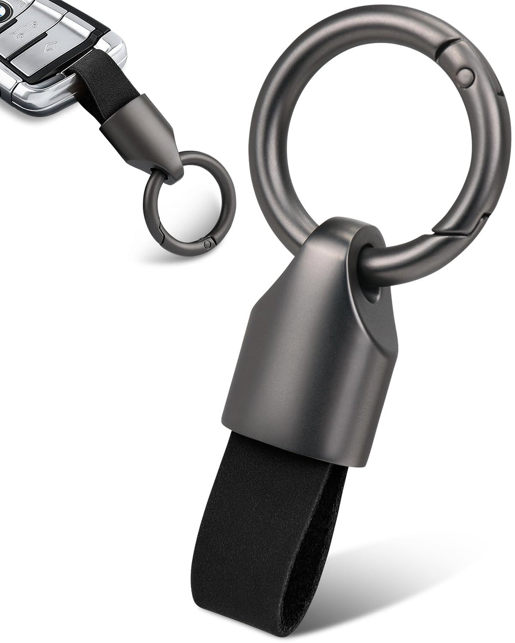 Whtawtaw Car Key Chain Clip - Small FOB Key Accessory with Metal Zinc Alloy Key Ring & Clasp
