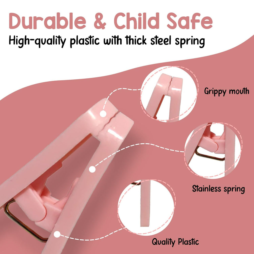 72-Piece Heavy Duty Clothes Pegs – Extra Large Windproof Laundry Clips with Non-Slip Rubber Grip – Strong Clothespins for Washing Lines, Drying Racks & Outdoor Use