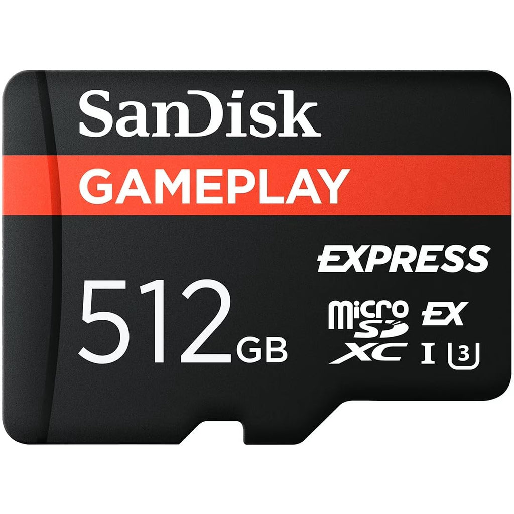 SanDisk GamePlay MicroSD Express Card 512GB for Nintendo Switch 2, Read Up to 880MB/s, Write Up to 650MB/s - SDSQXFN-512G-AW6GN