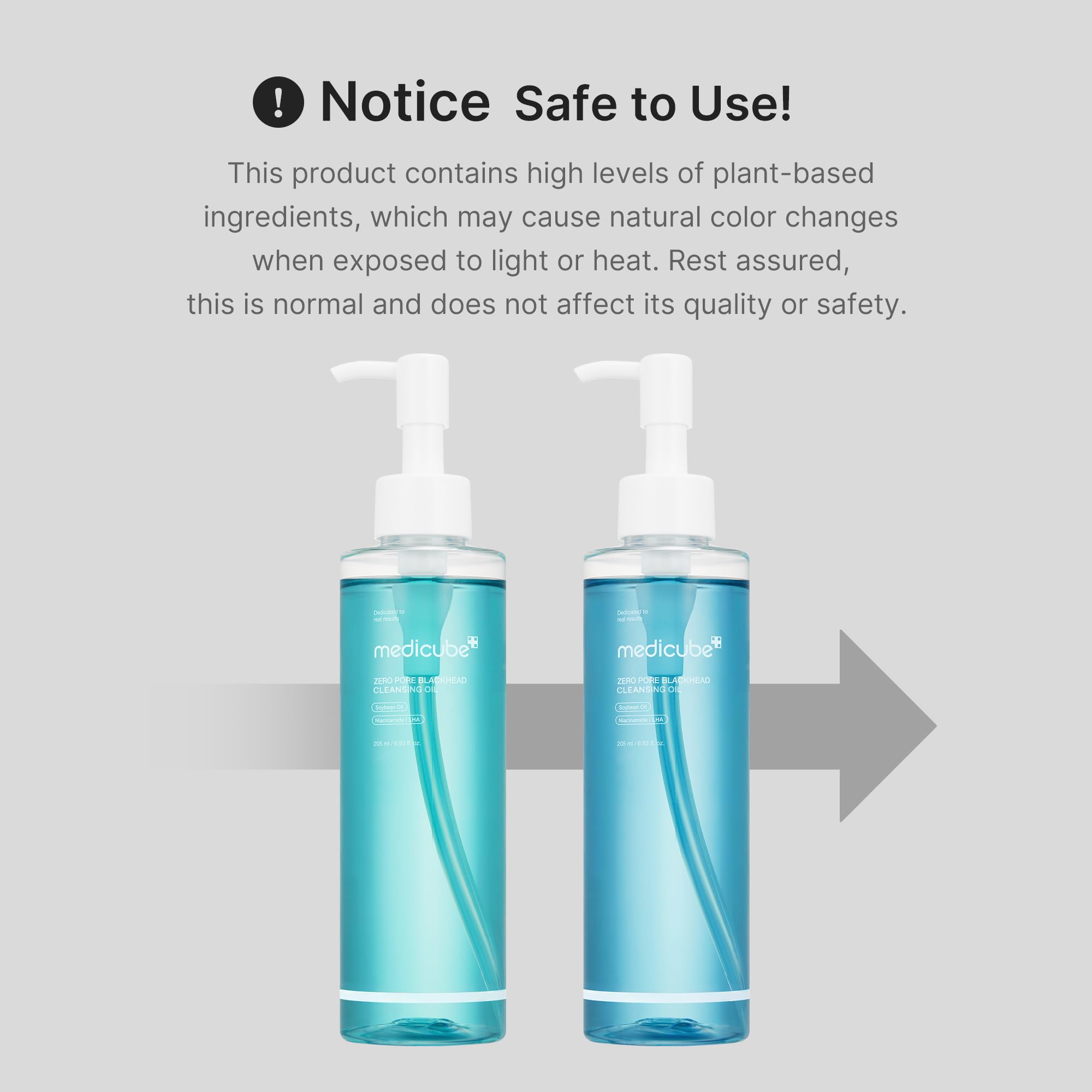 Medicube Zero Pore Blackhead Cleansing Oil – Makeup Remover for All Skin Types, Daily Moisturizing Low-Irritation Face Cleanser, Korean Skincare 205ml