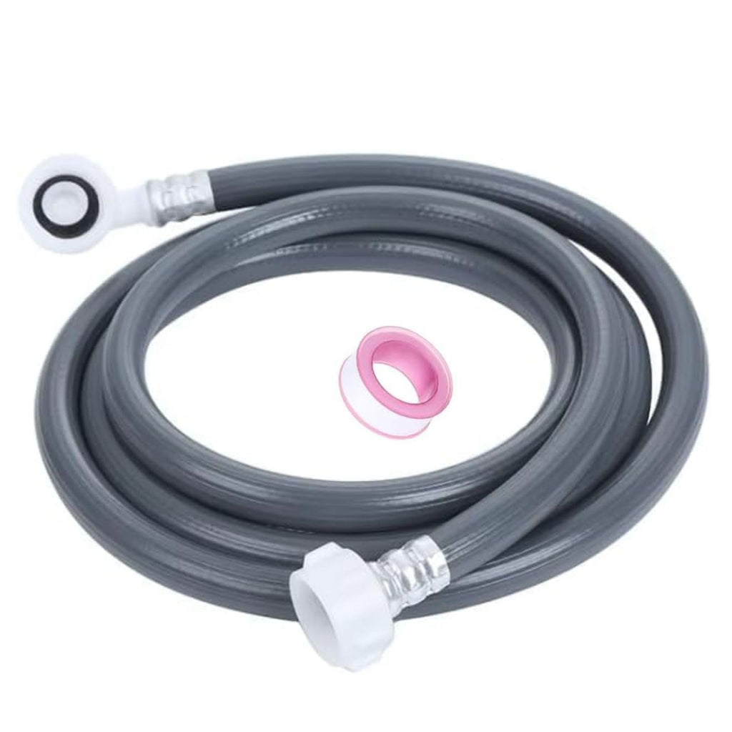 JUNARIS Universal Washing Machine & Dishwasher Inlet Hose - Cold & Hot Water Fill Pipe with 90° Flexible Elbow, Explosion-Proof Inlet Pipe (3 Meters)