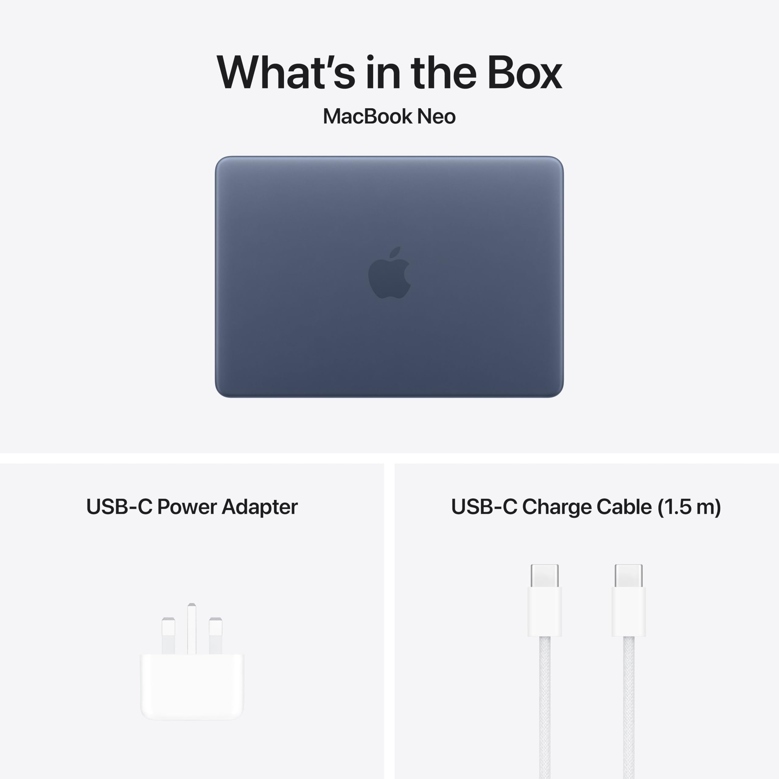 Apple 2026 MacBook Neo 13-inch Laptop with A18 Pro chip: Built for AI and Apple Intelligence, Liquid Retina Display, 8GB Unified Memory, 256GB SSD Storage; Indigo; English