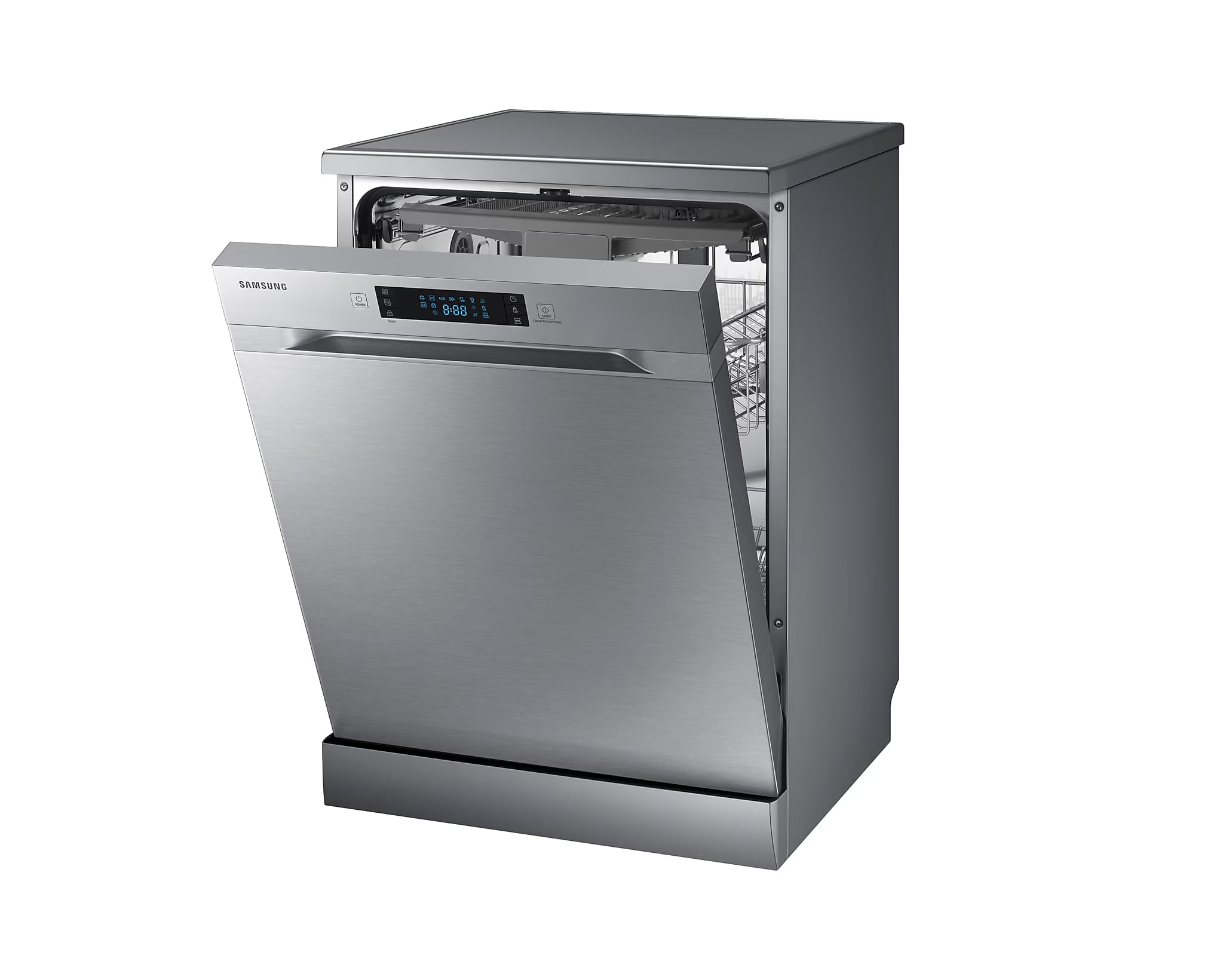 Samsung Dishwasher 14 Place Settings with Digital Display, 1800W, DW60M5070FS – Silver