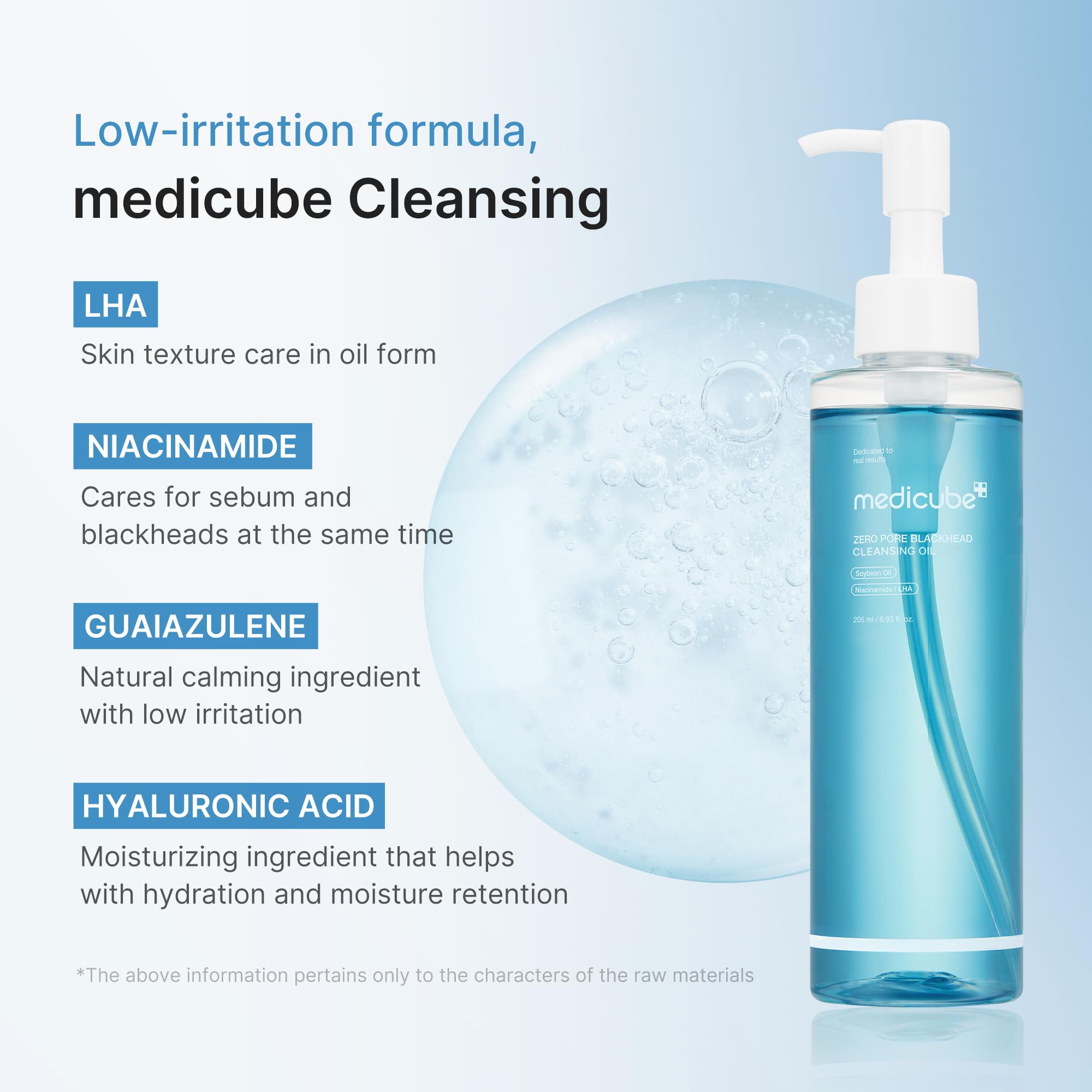 Medicube Zero Pore Blackhead Cleansing Oil – Makeup Remover for All Skin Types, Daily Moisturizing Low-Irritation Face Cleanser, Korean Skincare 205ml