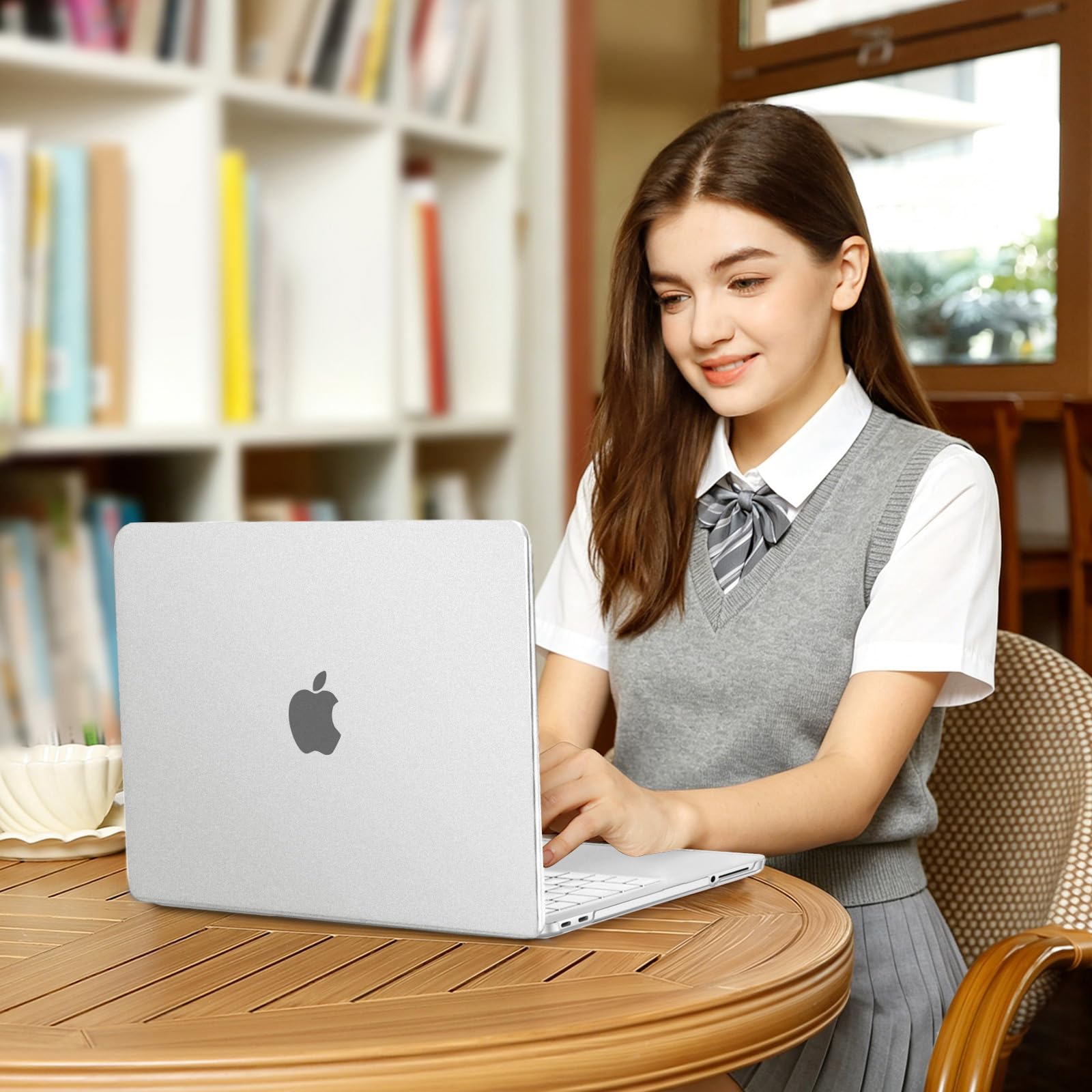 MOSISO Matte Case Compatible with MacBook Neo 13 inch 2026 Release Model A3404, Seamlessly Closes&Fingerprints-Resistant Protective Hard Shell Cover for Work Travel Study Daily Use, Frosted Clear