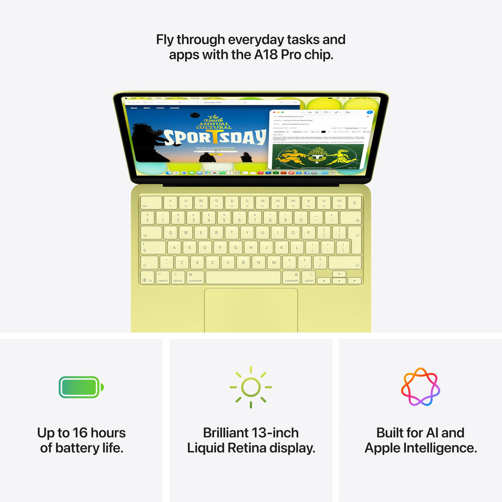 Apple 2026 MacBook Neo 13-inch Laptop with A18 Pro chip: Built for AI and Apple Intelligence, Liquid Retina Display, 8GB Unified Memory, 256GB SSD Storage; Indigo; English