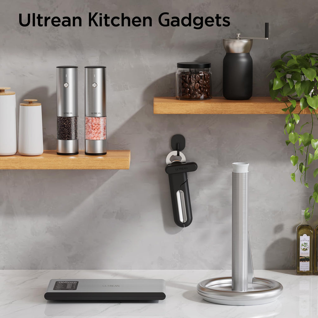 Ultrean Food Scale, Digital Kitchen Scale with LCD Display, Weight Grams and Ounces for Baking Cooking and Meal Prep, 6 Units with Tare Function, 304 Stainless Steel, 11lb (Batteries Included)