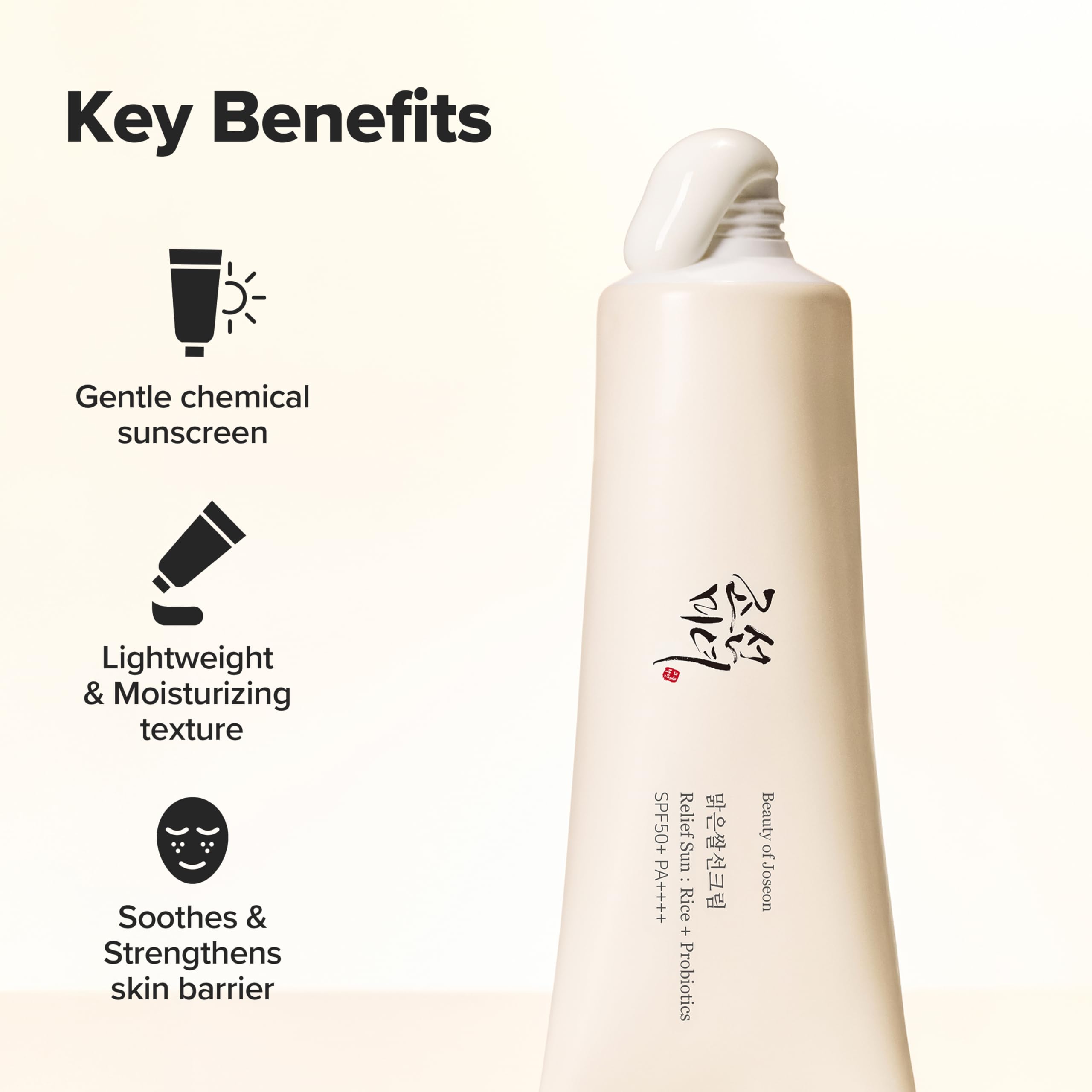 Beauty of Joseon Relief Sun Rice Probiotics SPF 50+ PA++++ Korean Sunscreen sunblock for Face Daily Sunscreen for Men Women Skincare 50ml