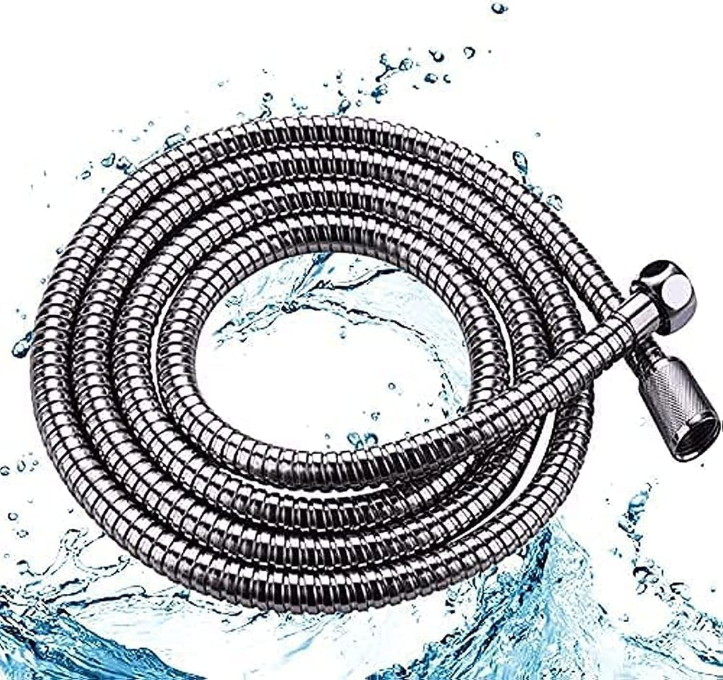2 Meter (6.5 ft) Shower Hose, Flexible Stainless Steel Handheld Shower Hose 78 Inch, Replacement Hose for Handheld Shower Head, Chrome (1)