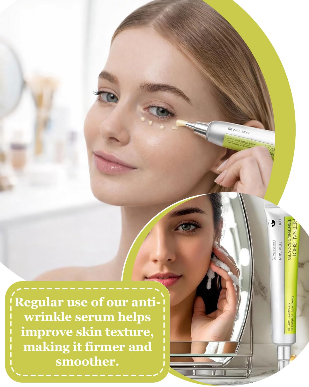 Retinol Firming Concentrate with Moisture Against Wrinkles & Fine Lines, Mild Face Care for All Skin Types, Retinal Moisturising Cream 15 ml