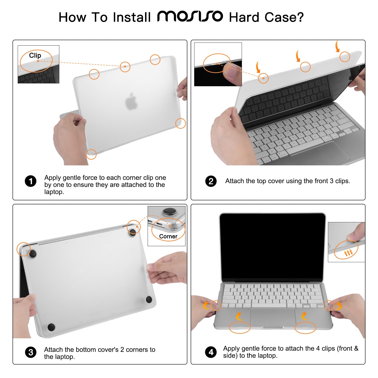 MOSISO Matte Case Compatible with MacBook Neo 13 inch 2026 Release Model A3404, Seamlessly Closes&Fingerprints-Resistant Protective Hard Shell Cover for Work Travel Study Daily Use, Frosted Clear