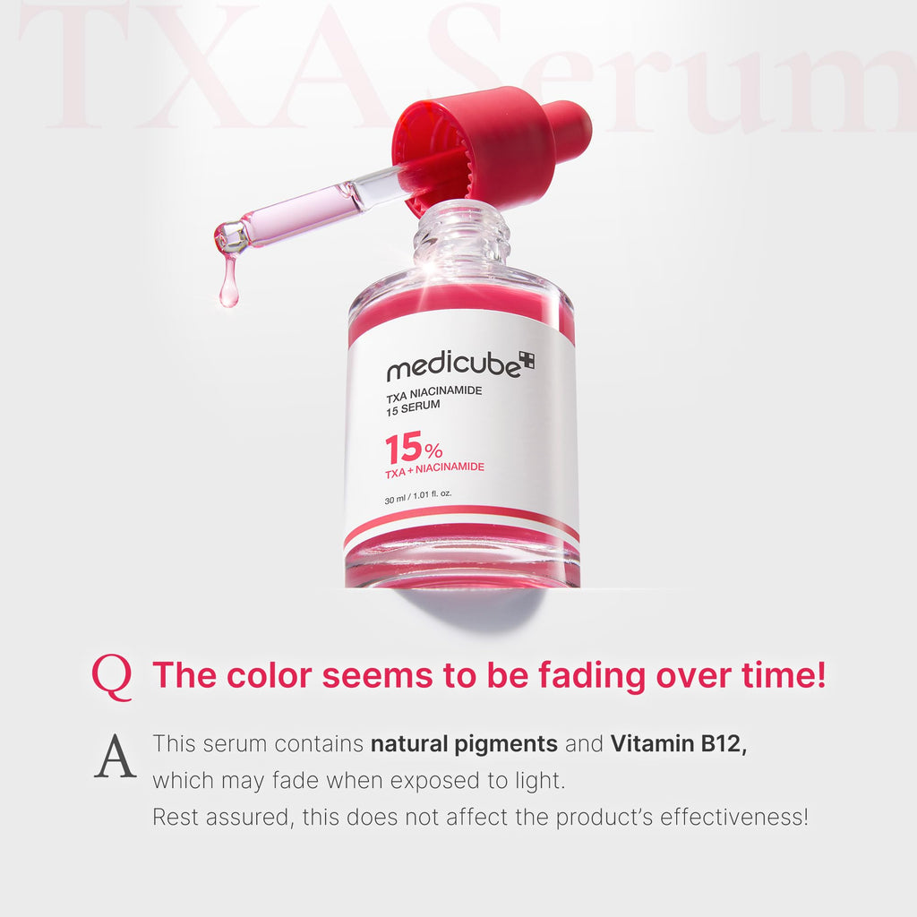 Medicube TXA + Niacinamide 15% Glow Face Serum – Post-Blemish Care, Korean Skincare, Uneven Tone, Texture & Hydration, 5% Tranexamic Acid