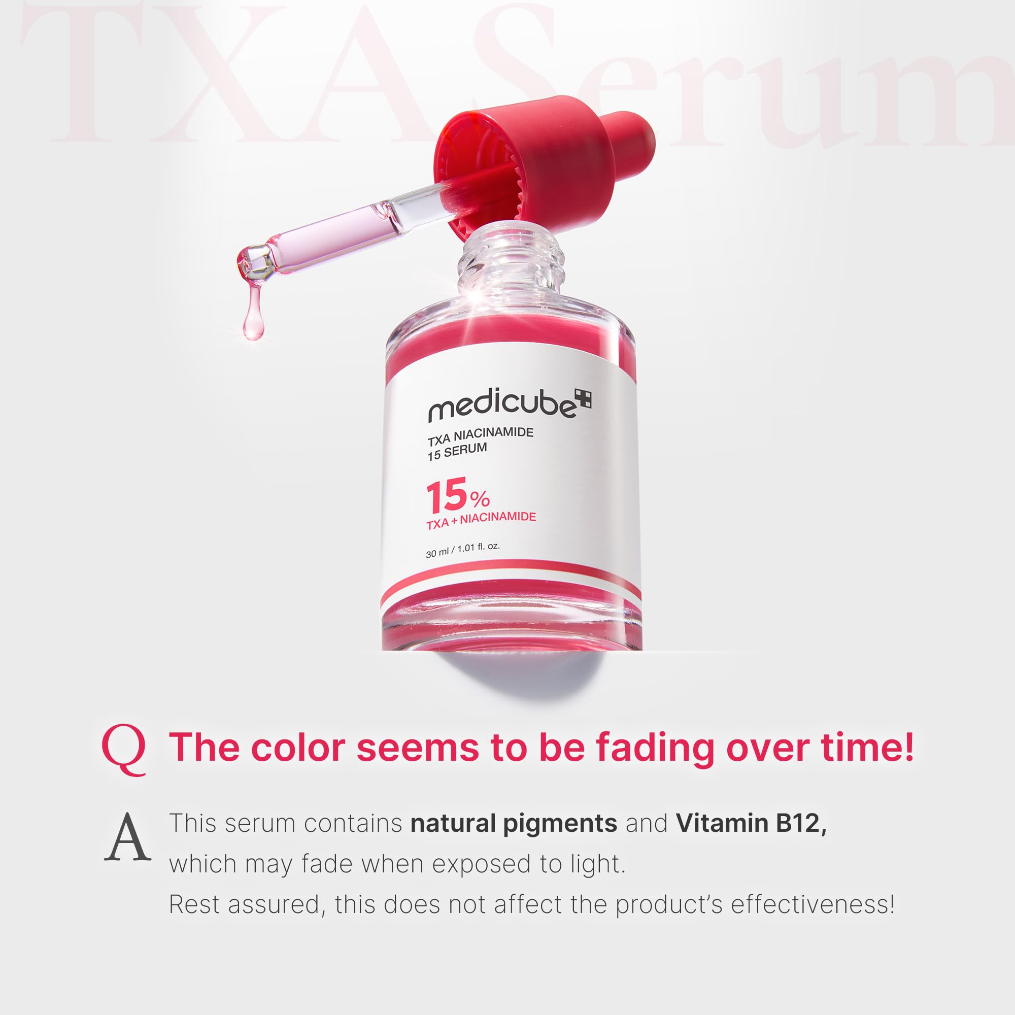 Medicube TXA + Niacinamide 15% Glow Face Serum – Post-Blemish Care, Korean Skincare, Uneven Tone, Texture & Hydration, 5% Tranexamic Acid