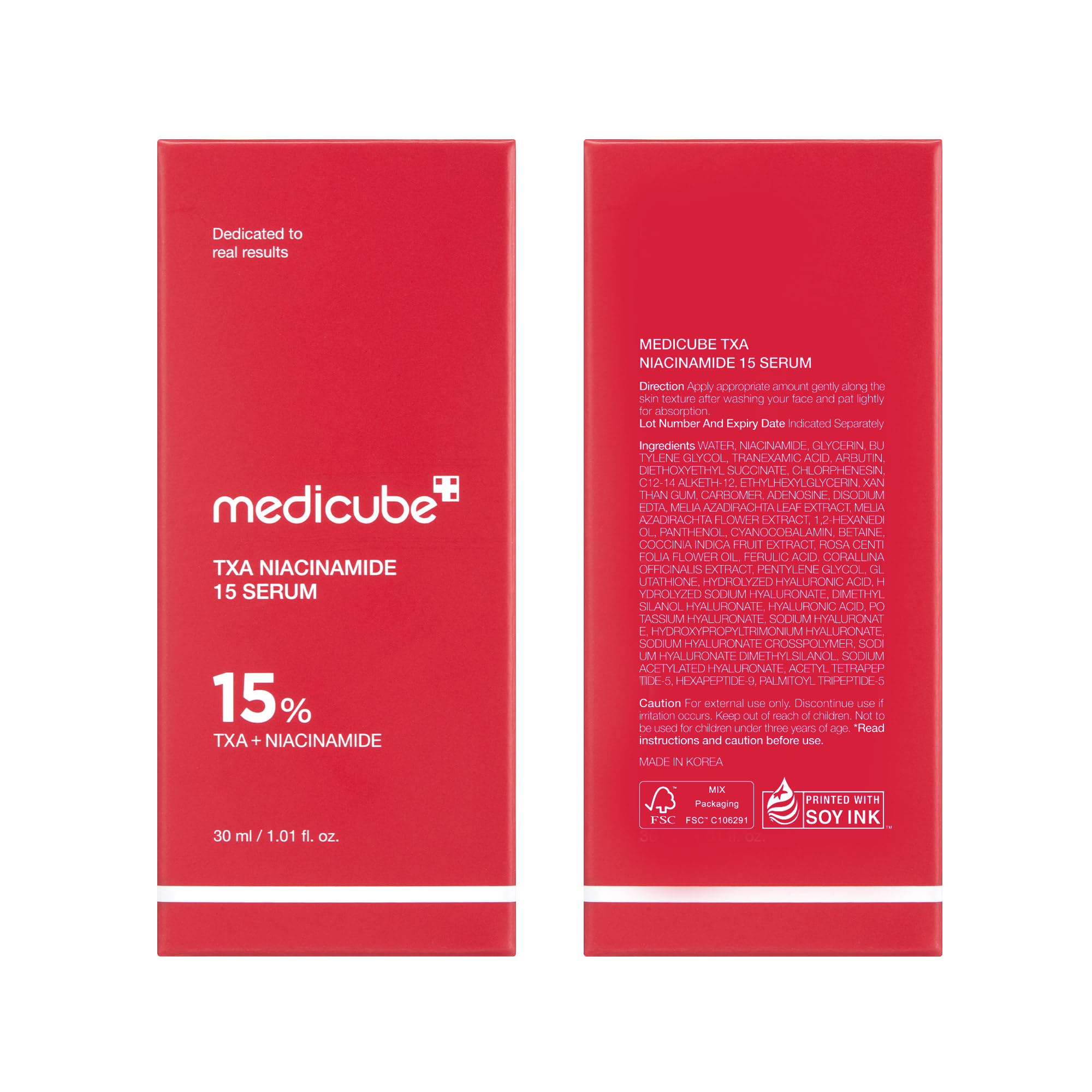 Medicube TXA + Niacinamide 15% Glow Face Serum – Post-Blemish Care, Korean Skincare, Uneven Tone, Texture & Hydration, 5% Tranexamic Acid