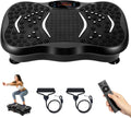 EVOLAND Vibration Plates, Vibration Fitness Exercise Machine for Home Use, with Bluetooth Speaker, 5 Program Modes, 2 Resistance Bands, Vibration Fitness Trainer, 330lb Max Load (B)