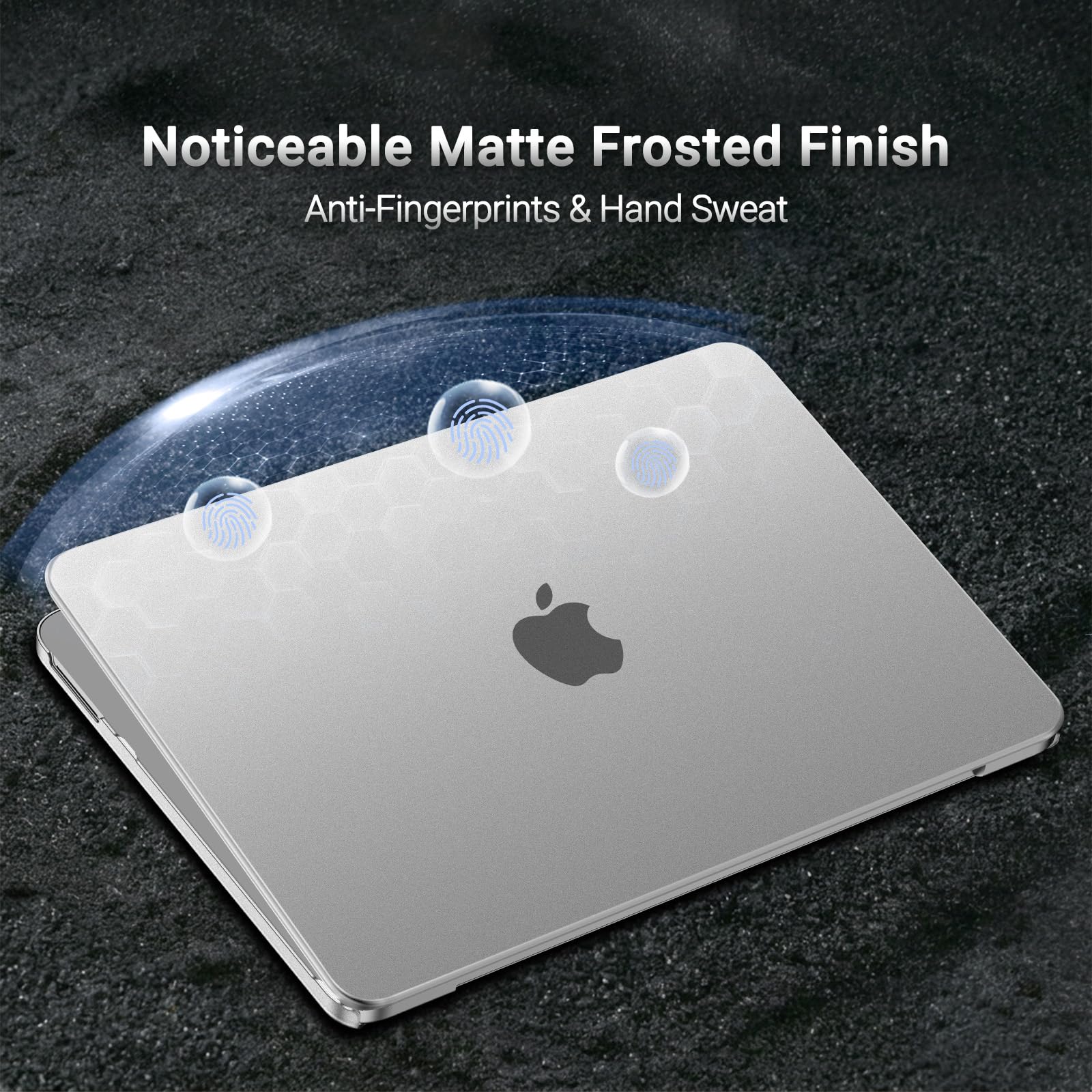 MOSISO Matte Case Compatible with MacBook Neo 13 inch 2026 Release Model A3404, Seamlessly Closes&Fingerprints-Resistant Protective Hard Shell Cover for Work Travel Study Daily Use, Frosted Clear