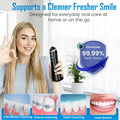 Hamidmeer Advanced Water Flosser | Oral Irrigator for Braces, Gum Care & Deep Cleaning - 335ml, IPX7 Waterproof & BPA-Free | Cordless Dental Cleaner with 3 Modes & 4 Nozzles